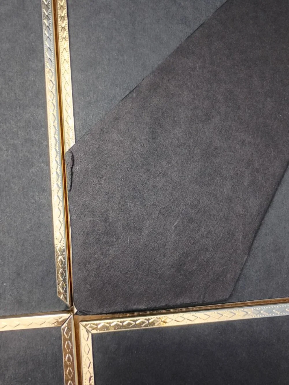 Lot of 4 Vintage Magee Company 8x10 Desk Picture Frames Gold Tone Metal USA Made
